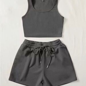 SHEIN Charcoal Women's two piece set